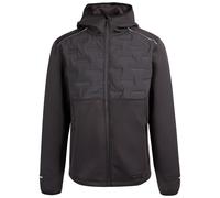 (XXL, Black) Trespass Mens Hooded Activewear Faux Down Jacket With Zipped Pockets Bolfort