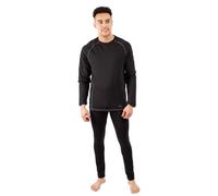 (XXL, Black) Trespass Unisex Adult Sandler Base Layer Set