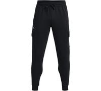(XXL, Black/White) Under Armour Mens Rival Fleece Cargo Pocket Joggers