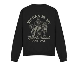 (XXL, Black) Yellowstone Unisex Adult Rip Can Be My Ranch Hand Sweatshirt
