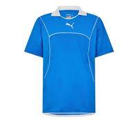 (XXL, Blue) Puma Mens Plain Contrast Piping Athletic Rugby Shirt