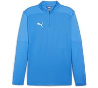 (XXL, Blue) Puma Mens TeamFinal Quarter Zip Training Fleece Top