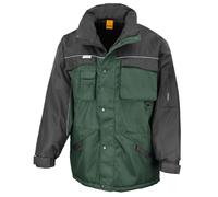 (XXL, Bottle Green/Black) WORK-GUARD by Result Mens Heavy Duty Coat