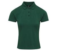 (XXL, Bottle Green) Premier Womens/Ladies Coolchecker Plus Polo Shirt