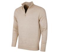 (XXL, Caramel Marl) Calvin Klein Mens 2026 Campus 1/2 Zip All Season Easy Care Sweater