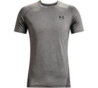 (XXL, Carbon Heather) Under Armour Mens HeatGear Mesh Panel Fitted T-Shirt