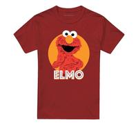 (XXL, Cardinal) Sesame Street Unisex Adult Elmo Scribble T-Shirt