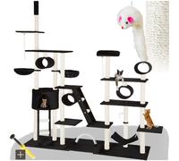 Tectake Cat Tree Scratching Post Snooky - Black