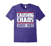 (XXL) Causing Chaos Since 1962 T-shirt 55th Birthday Gifts-Father's Day