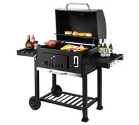 XXL Charcoal BBQ Grill - Includes Two Side Tables