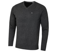 Calvin Klein Mens V-Neck Soft Sweater - Charcoal - XXL