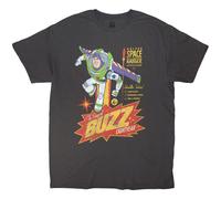 (XXL, Charcoal Grey) Toy Story Unisex Adult Original Buzz T-Shirt