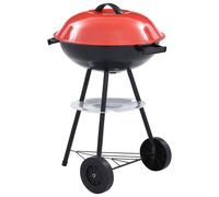 XXL Charcoal Kettle BBQ Grill Portable Outdoor Barbecue with Wheels Lid