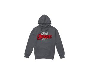(XXL, Charcoal) Marvel Mens Avengers Bash Logo Hoodie