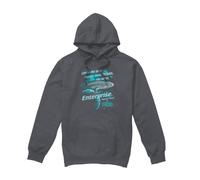 (XXL, Charcoal) Star Trek Mens Never Forget Hoodie