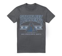 (XXL, Charcoal) Star Trek Mens Starfleet Academy Earth T-Shirt