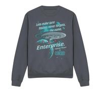 (XXL, Charcoal) Star Trek Unisex Adult Never Forget Sweatshirt