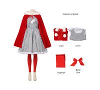 (XXL) Cindy Grinch The Lou Who Xmas Costume Set Fancy Santa Girls Dress Up Halloween