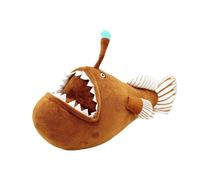 XXL cm Plush Toy Realistic Plush Toy Simulation Fish Toy Deep Sea Animal Toy for Children's Birthday Home Decoration 2 Pieces (Coffee, 30 x 19 cm)