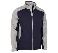 (XXL, Concrete) Callaway Mens Stormlite lll Waterproof SwingTech Full Zip Golf Jacket