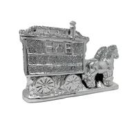 XXL Crushed Diamond Horse Wagon 35cm Decor