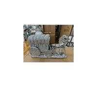 XXL Crushed Diamond Horse & Wagon Ornament