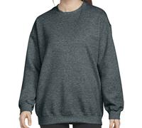 (XXL, Dark Heather) Gildan Mens Heather Crew Neck Sweatshirt