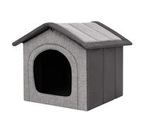 XXL Dog Cave Bed 70 x 60 cm Light Grey with Graphite
