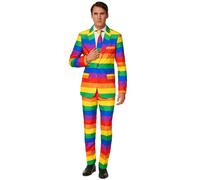 (XXL (EU 60-62)) Mr. Rainbow Suitmeistermen's costume