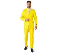 (XXL (EU 60-62)) Mr. Solid yellow men's suit Suitmeister