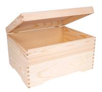XXL Extra Large Wooden Storage Box | 40 x 30.5 x 24 cm | Plain & Unpainted