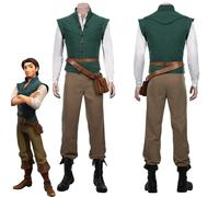 (XXL) Flynn Rider Prince Inspired Outfit for Men Fantasy Adventure Style Performance Costume Set
