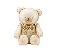XXL Foil Balloon Teddy Bear Cream Self-Standing Balloon Bear Baby Shower Baby Birthday Girl Boy Gift Birth Children's Birthday