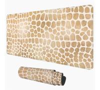 XXL Gaming Mouse Mat, Desk Pad Leopard Print & Brown 80 x 40 cm 1D#105