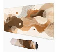 XXL Gaming Mouse Mat, Large Desk Pad, Brown & Abstract 70 x 30 cm 1D#815