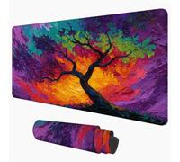 XXL Gaming Mouse Mat, Large Desk Pad, Colorful & Tree 90 x 40 cm 1D#117