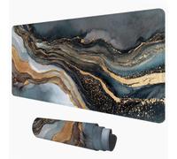 XXL Gaming Mouse Mat, Large Desk Pad, Marble & Gold 90 x 40 cm 1D#235
