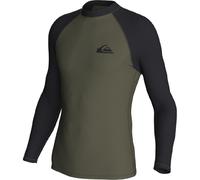 (XXL, Grape Leaf/Black) Quiksilver Mens Everyday Long Sleeve Beach Surf Pool UPF50 Rashguard