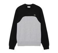 (XXL, Grey/Black) Lacoste Mens Colour Block Fleece Sweatshirt