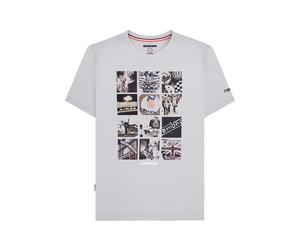 (XXL, Grey) Lambretta Mens SS24 Photo Print T-Shirt