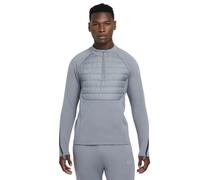 (XXL, Grey/Silver) Nike Mens Warrior Thermal Mock Neck Winter Sweatshirt