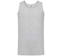 (XXL, Heather Grey) Fruit of the Loom Mens Athletic Vest Top