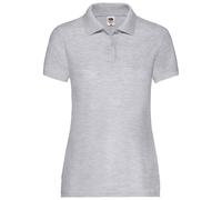 (XXL, Heather Grey) Fruit of the Loom Womens/Ladies Lady Fit Piqué Polo Shirt