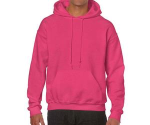 (XXL, Heliconia) Gildan Unisex Adult Heavy Blend Hoodie