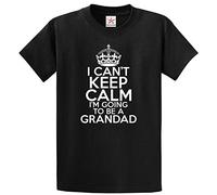 (XXL) I Cant Keep Calm I Am Going to Be Grandad T Shirt ES03 Black XX-Large (48")