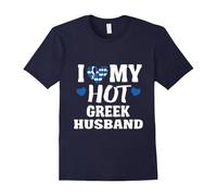 (XXL) I Love My Greek Husband Funny Relationship Gift T-Shirt-Father's Day