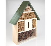 XXL Insect Hotel Bug House for Garden - 40x28x9 cm Large Habitat Pine Bamboo for Ladybugs Butterflies Wild Bees Lacewings Natural Pest Control Shelter