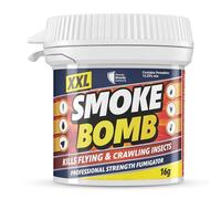 XXL Insect Smoke Bomb 16g (Pack of 1) Fast-Acting Formula for Fleas, Bed Bugs, Cockroaches, Ants and Spiders, Smoke Treatment for Homes, Rooms and Living Spaces, Non-Staining