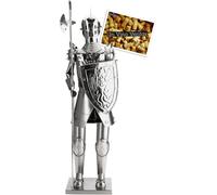 XXL Knight Wine Bottle Holder Stand Rack Kitchen Table Art Decoration+ Gift Card