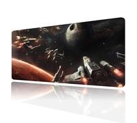 XXL Large Gaming Mouse Pad,Mousepad with Stitched Edge Frame & Non-Skid Rubber Base,Desk Mat for Work,Office Desk Pad for Laptop,Computer Keyboard and Mice Combo Pads Mouse Mat 31.5X15.7 inches